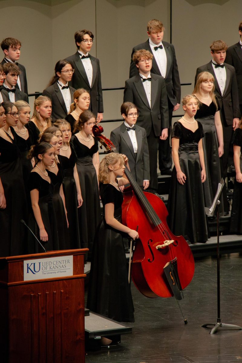 Junior Annah Steele accompanied the Free State Chamber Choir.