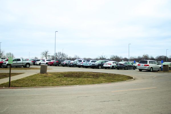 With Free State's 1,800 students, the parking lot remains full on any given day. Students can purchase a parking pass for their vehicle at the beginning of the school year or any time later in the finance office for $10.